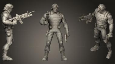 Military figurines Winter Soldier 01 3d model